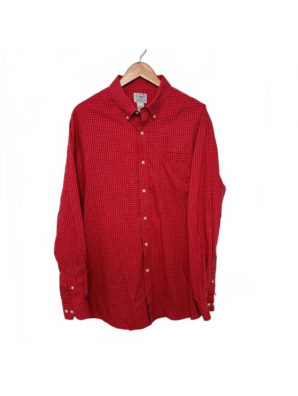 Red LL Bean Button Down
